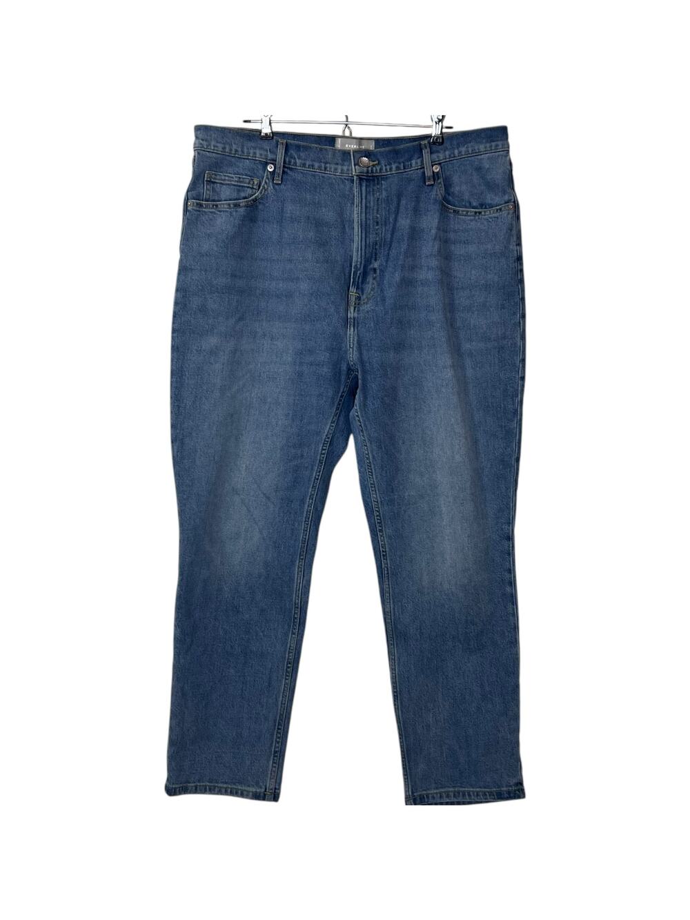 Everlane The Original Cheeky Jean Worn-in Mid Blue Women 33 Regular NWT
